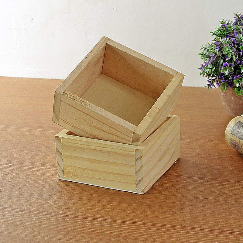 Unfinishe cajas de madera compra lotes baratos de unfinishe ... Cuadradas creativo Bañeras
