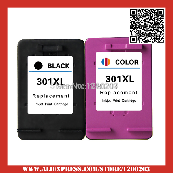 1Set Balck &amp; Color for HP 301 301XL Compatible Ink ...
