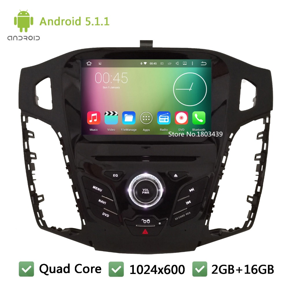 Quad Core DAB FM BT USB RDS Android 5 1 1 8 HD 1024 600 WIFI