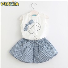 Menoea-2017-Brand-New-Summer-Style-Girl-Clothing-Sets-Kids-Clothing-Sets-Sleeveless-White-T-shirt