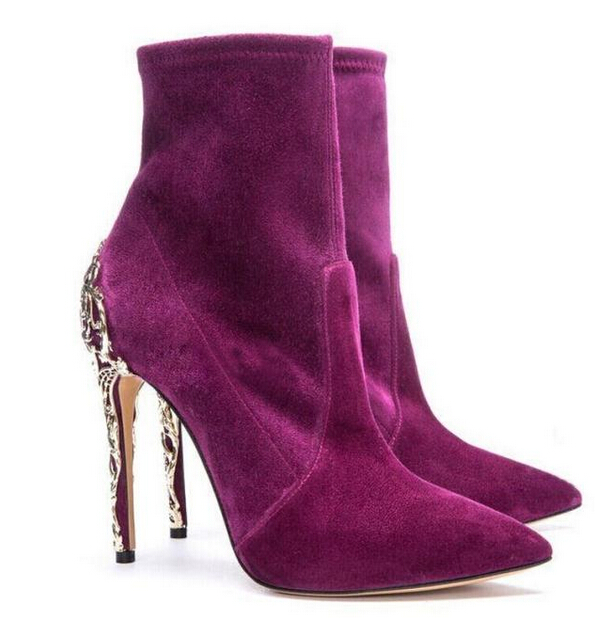 Popular Purple High Heel Boots-Buy Cheap Purple High Heel Boots ...