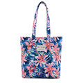 Famous Brand Designer Floral Hand Bag Waterproof Polyester Print Shopping Bag Women Preppy Style Fashion Casual