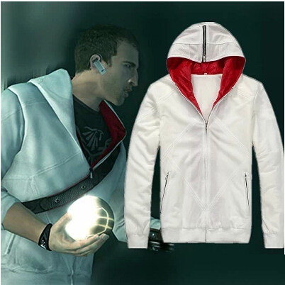 Assassin's Creed Brotherhood eagle embroidered cotton Sweatshirts hooded cardigan Spring fashion casual jacket for men and women