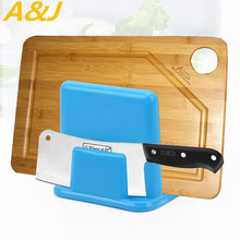 Knives Shelf Place Dishes Cutting Board Plastic Toolholder Green Blue 10.5*9.8*9.5cm Storage Racks Kitchen Organizer Accessories