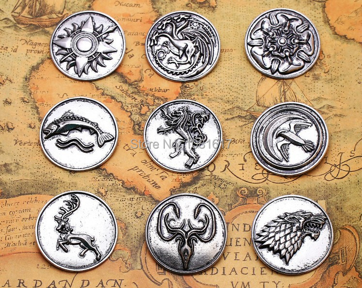 2014 new vintage a song of ice and fire brooches game of thrones brooch men broches jewelry gifts free shipping cx76