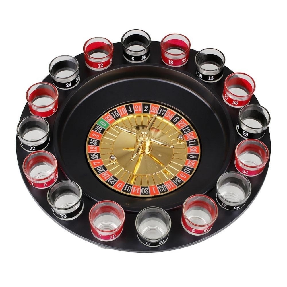 Party roulette drinking game