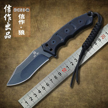 2015 XINZUO más nuevo salvaje de la montaña de alta dureza DC53 caza cuchillo recto del cuchillo de tácticas de supervivencia cuchillos envío gratis