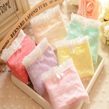 Polka Dots Briefs Women Underwear Panties Cotton Sexy Briefs Underpants TQ