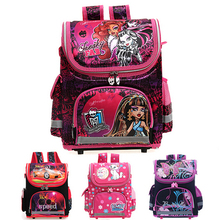 New Arrival hot selling Kids Backpack MONSTER HIGH speed car  WINX EVA  FOLDED Schoolbag Children School Bags for boys and Girls