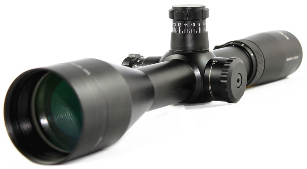 Vector Optics Tactical 4 14x 50mm Shooting Riflescope MP 8 Reticle Side Focus with Honeycomb Sunshade