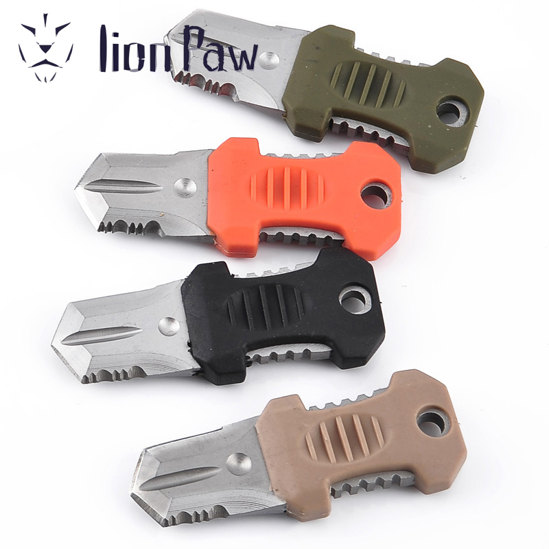 Webbing Outdoor Camping Hiking Survival Pocket Self Defense Tools Molle EDC Gear Mini Beetle Multifunction Knife