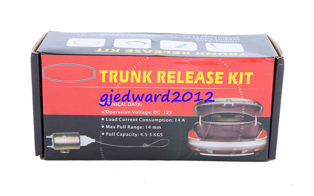 Universal electric boot open power trunk release kit DC12V 30000 times lifespan eBay