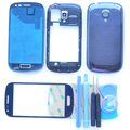 Original i8190 Blue White Full Housing Cover for Samsung Galaxy S3 mini Full Housing Middle Frame