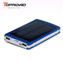 Solar Power Bank 10000mAh Portable Charger Universal LED Dual USB External Battery Bank Laptop Battery Pack for Mobile Phones