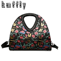 Embossed butterfly brand black patent leather handbags hand bags luxury bag famous brand designer vintage handbag