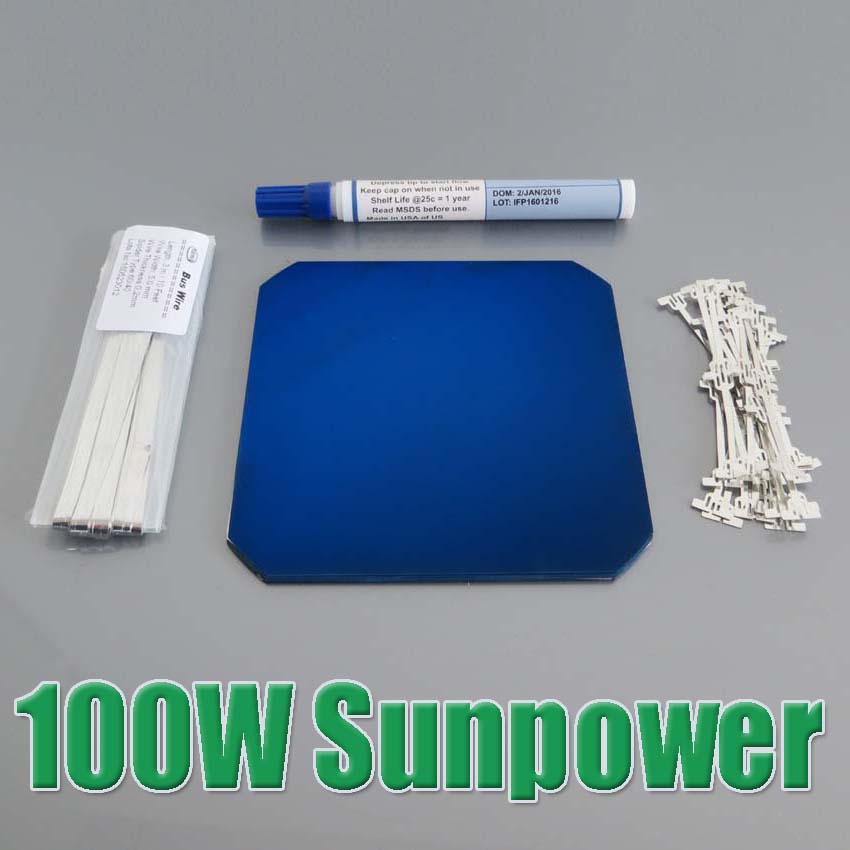 DIY 100W Sunpower Maxeon C60 Solar Panel 21.8% High Efficiency 32pcs x 3.34W for Flexible Solar Panel DIY 100W Sunpower Maxeon C60 Solar Panel 21.8% High Efficiency 32pcs x 3.34W for Flexible Solar Panel