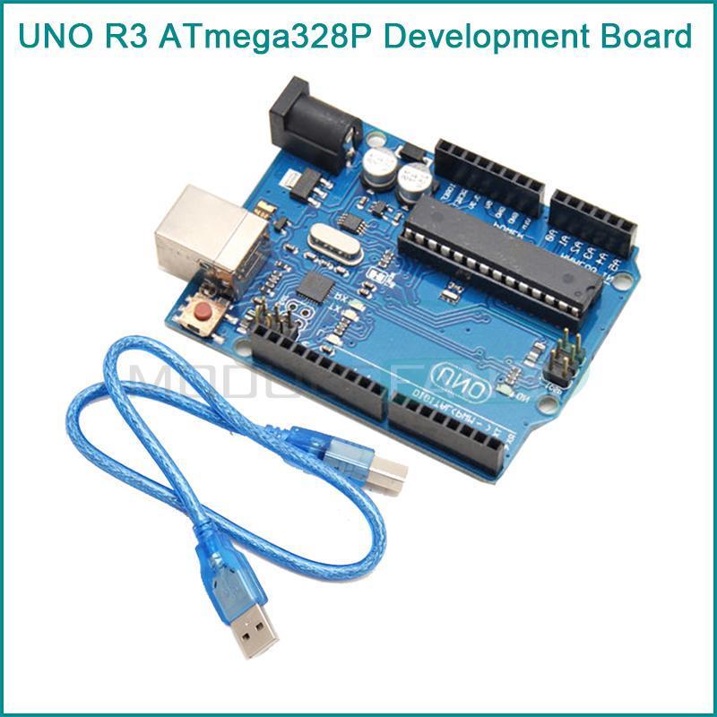 Гаджет  UNO R3 ATmega328P Development Board  For Arduino Compatible+USB Cable NEW None Электронные компоненты и материалы