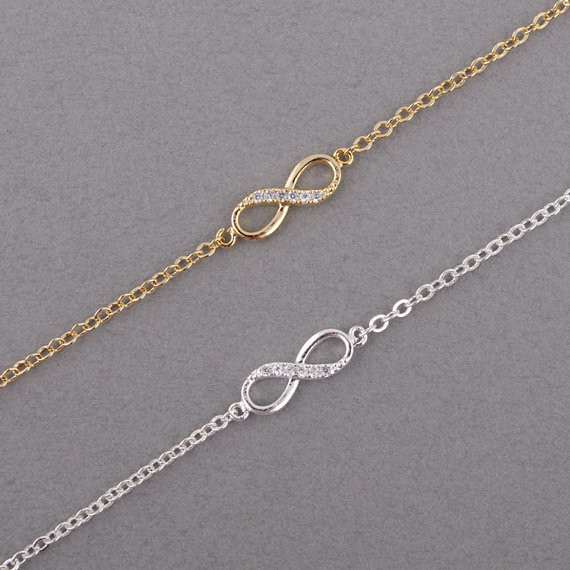 Gold Silver Infinity Bracelet