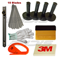 Window Tint Auto Vinyl Film Wrapping Tool Vinyl Cutter 3M Squeegee Gold Felt Squeegee Glove Magnet