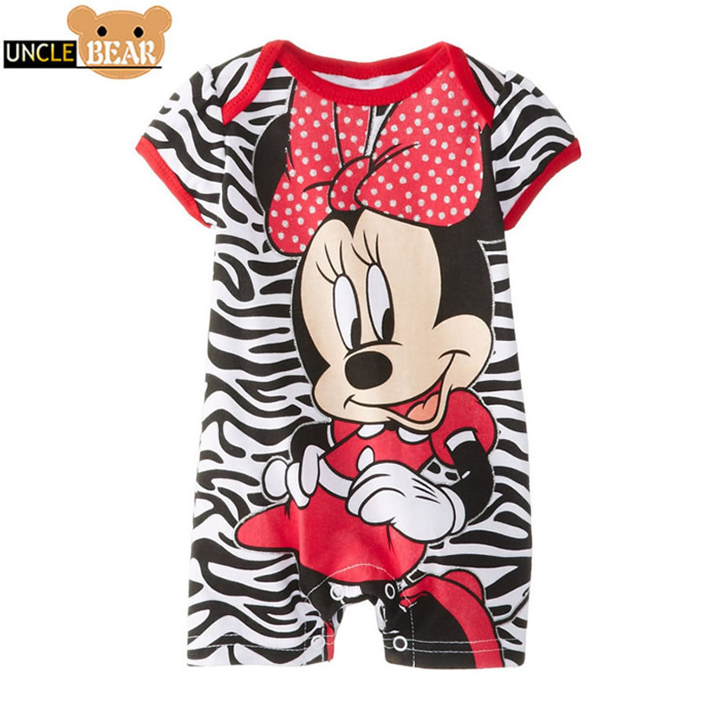 Hot carters mickey newborn baby girl clothes Cotton Romper short sleeve One piece jumpsuit baby Bodysuits