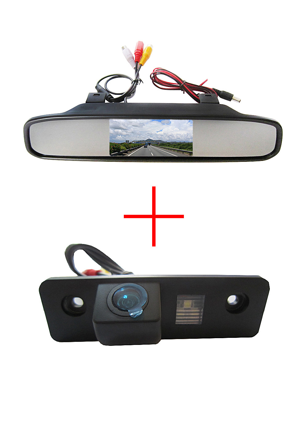Color Car Rear View Camera for SKODA ROOMSTER OCTAVIA TOUR FABIA ,with 4.3 Inch Rear view Mirror Monitor Color Car Rear View Camera for SKODA ROOMSTER OCTAVIA TOUR FABIA ,with 4.3 Inch Rear view Mirror Monitor