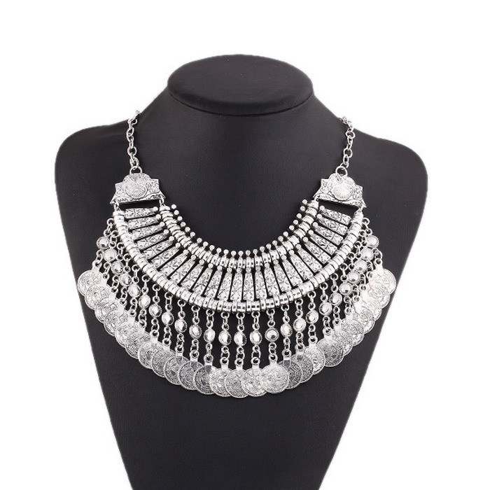 Buy 2015 New Tribal statement necklaces Fashion Coin
