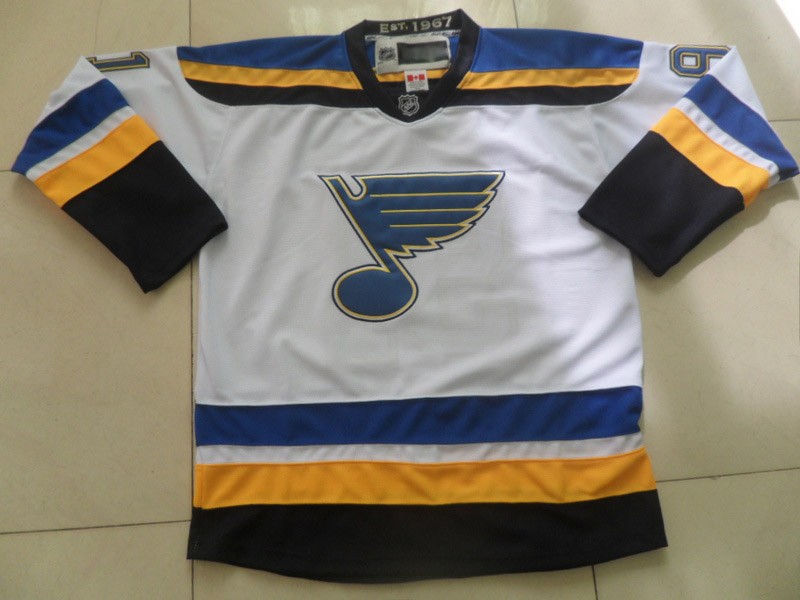 2015 New St. Louis Blues Mens Jerseys #91 Vladimir Tarasenko White Ice Hockey Jersey_1