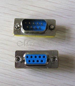 9 PIN Male to Female Gender Changer Converter DB9 Serial Adapter RS232 Connector