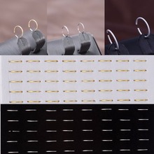1 sheet / 40 pcs Women Fashion Gold Silver Plated Fake Nose Ring Hoop Nose Stud Rings Body Piercing Jewelry For Women