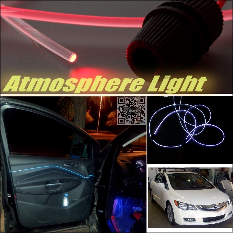 Car Atmosphere Light Fiber Optic Band For Acura CSX 2005~2011 Interior Refit No Dizzling Cab Inside DIY Air light