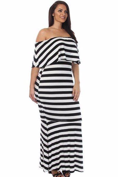 Striped-Ruffle-Tube-Plus-Size-Maxi-Dress-LC61311-19-1