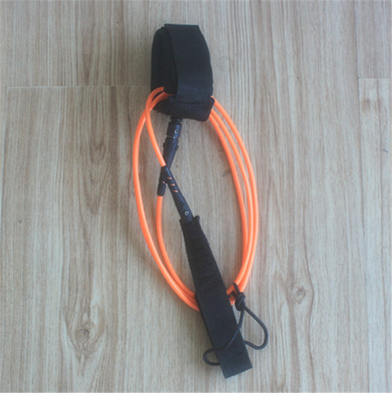 New surfboard leash 6ft6mm Double swviels straight leash with Polyurethane Nylon Stainless steel