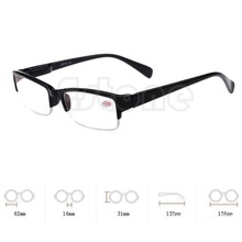 Z101″New Black Frames Semi-rimless Eyeglass Myopia Glasses -1 -1.5 -2 -2.5 -3 -3.5 -4