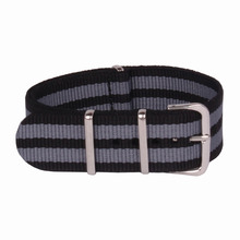 Caliente! venta al por mayor lote alta calidad 24 MM Nylon reloj banda de la otan a prueba de agua reloj wach moda correa de hebilla para horas