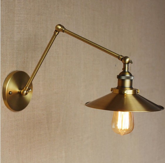 Фотография Retro Loft Edison Wall Sconce Long Arm Vintage Wall Light Fixtures Industrial Wall Lamp For Home Lighting Lampe Murale