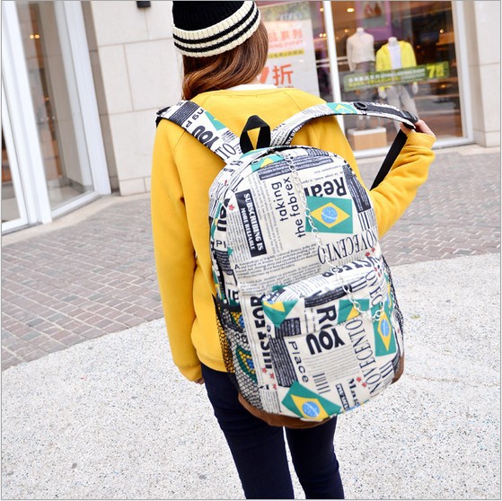 women bag student detonation model of foreign trade package bags fashion bags Oxford cloth Brazil flag