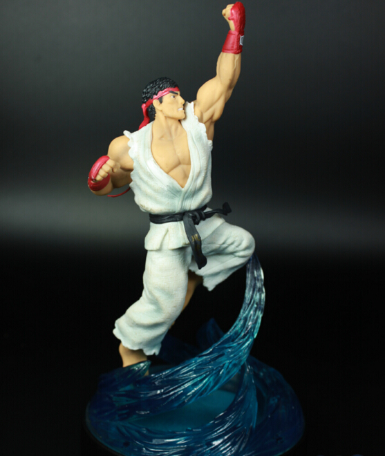 Здесь можно купить  Street Fighter Action Figure Toys PVC Ryu Japanese Anime Figures Street Fighter 200mm with Led Base Ryu Model Toys  Игрушки и Хобби