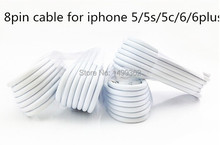 For Iphone 6 plus 5 5s 5c Power Chargers Adapter USB Charging Charger Cable White Free