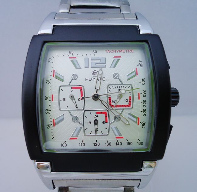Fuyate mechanical watch square watch large dial fashion mens watch fully automatic j023 male