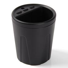 New 3 Port USB Cup Charger 2 4A with Intelligent cigarette lighter Charging for iPad iPhone