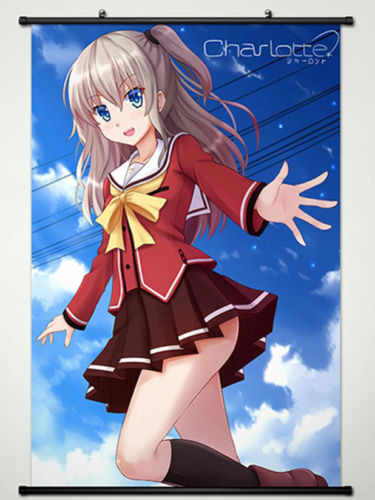 Wall Scroll Poster Fabric Painting For font b Anime b font Charlotte Nao Tomori 009