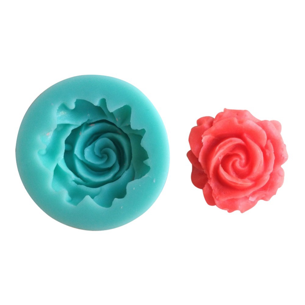 Rose Shape Chocolate Candy Jello 3D Silicone Mold Mould Cake Tools