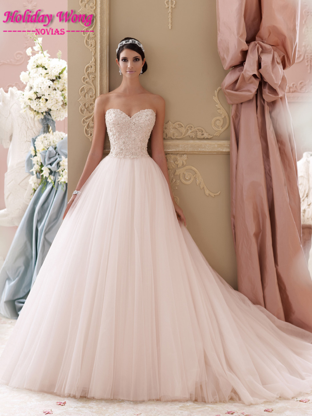 Pale Pink Wedding Dresses
