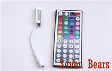 1pcs free shipping New 12V 3 4A 44Key MINI IR Remote Controller for SMD 3528 5050