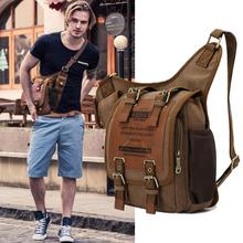 Men’s Shoulder Messenger Multiple Travel Casual Backpack