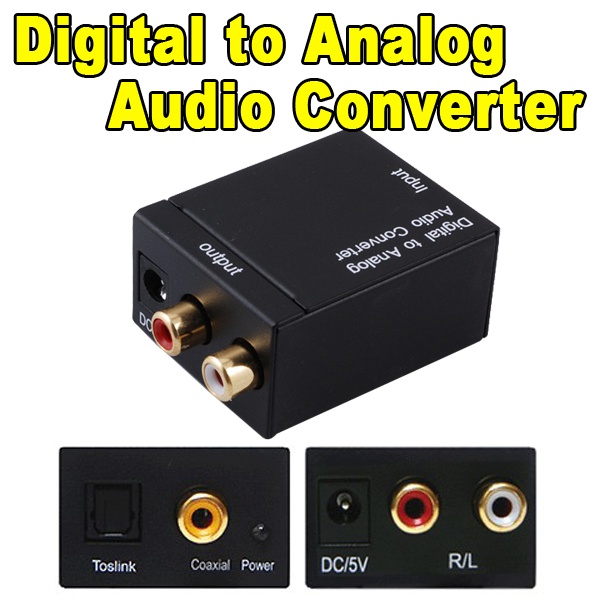 Digital Audio Signals to Analog L / R Audio adapters Digital convert to