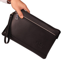 2016 Fashion Classic Men Business Folder Bag ,A4 Paper Document Business Clutch Bag Famous Brand Zipple Wallet Handbag Two Color