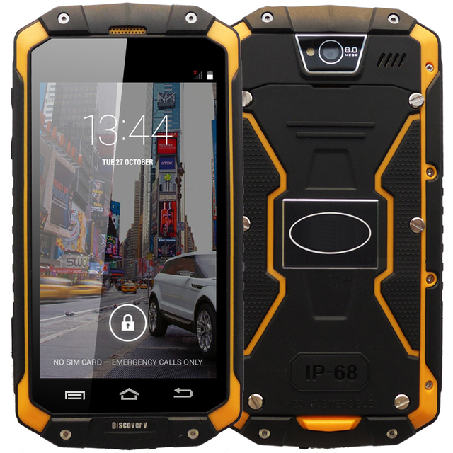 В наличии Guophone V9 Android 4.4 MTK6572 Dual Core 4.5 дюймов 3 Г Смартфон IP68 Водонепроницаемый Противоударный Dual SIM карты Мобильного телефон