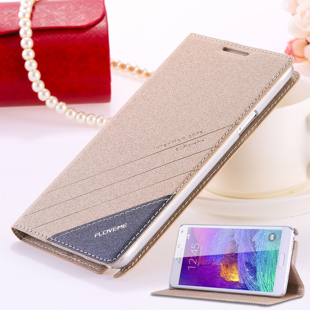 For Galaxy Note 4 Original Brand Case Fashion Ultra Flip Leather Phone Case For Samsung Galaxy