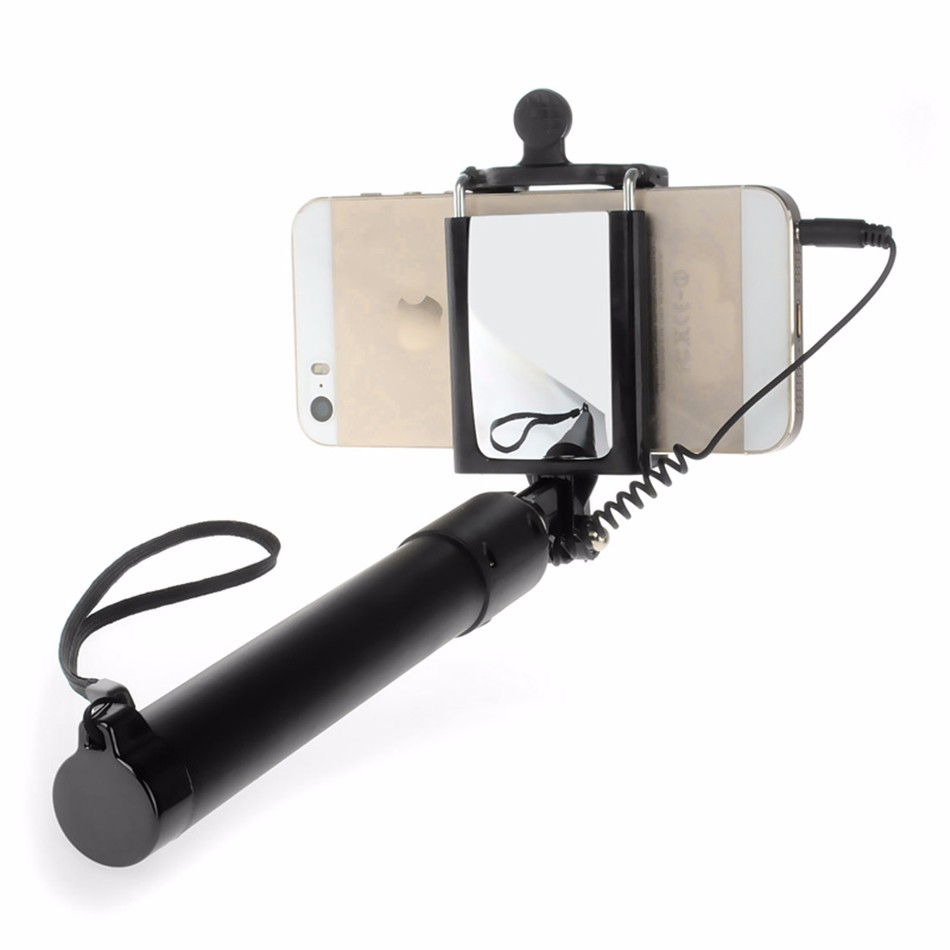 Handheld-MIni-Selfie-Stick-WIred-Monopod-Tripod-Holder-Selfie-Stick-with-Rearview-Mirror-for-IOS-for
